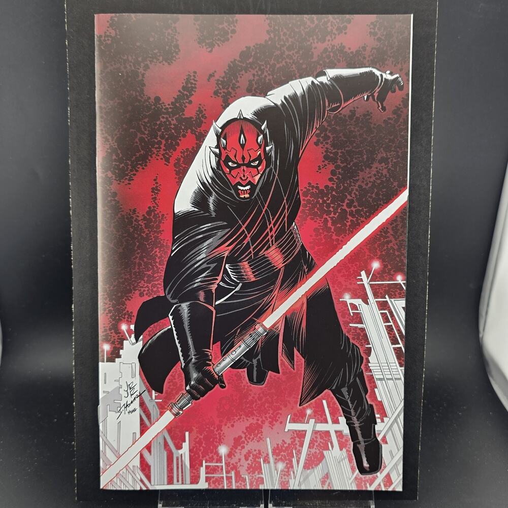 STAR WARS DARTH MAUL BLACK WHITE RED 3 1:100 ROMITA JR VIRGIN INCENTIVE VARIANT